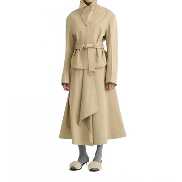 NANUSHKA Jackets & Blazers - NEW NANUSHKA women's henka trench jacket in beige brown